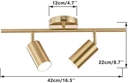 Modern Gold Ceiling Lighting Kit Mid-Century Lighting with Glass Globes