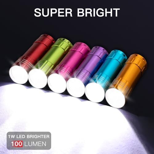 KunHe 30 Pack Mini LED Flashlights with Lanyard and Batteries