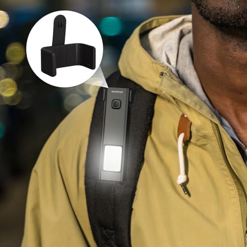 ATuMan Hands-Free Magnetic Camping Hiking EDC Flashlight Magnetic Clamp Rechargeable 270LM
