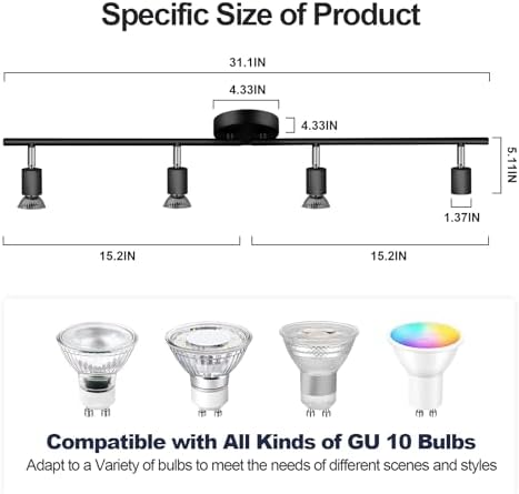 Modern LED Track Lighting Kit for Home Use