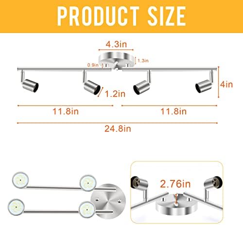 HURYEE Foldable LED Ceiling Light Kit