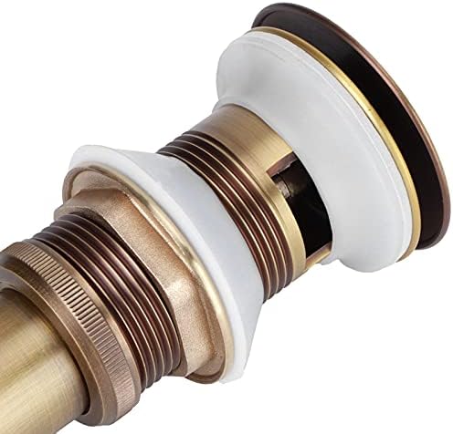 Non-Overflow Brass Sink Drain Stopper Prevent Flooding Easy to Install