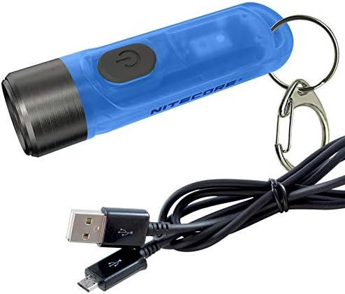 Nitecore Tiki GITD Blue Keychain Flashlight