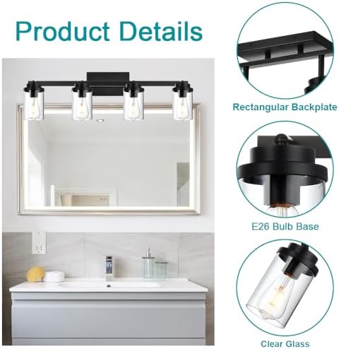 Banato 4-Light Rotating Track Lights Matte Black Ceiling Wall