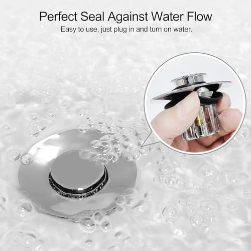 Bathroom Sink Stopper with Hair Catcher