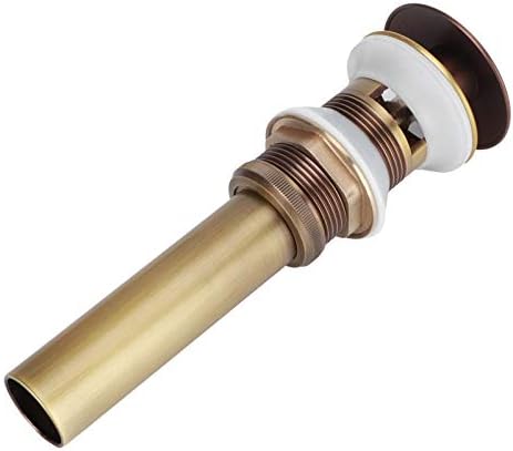 Non-Overflow Brass Sink Drain Stopper Prevent Flooding Easy to Install