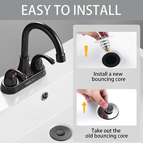 Fransiton Bathroom Sink Stopper with Hair Catcher