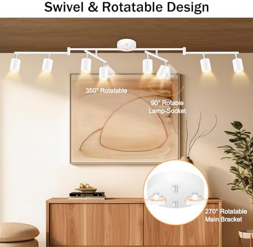 Sturdy 8-Light Track Lighting Kit for Home