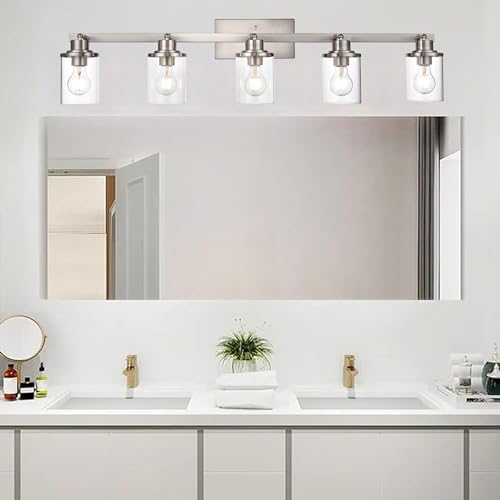 Bespoke Brushed Nickel 5-Light Track Lighting Kit