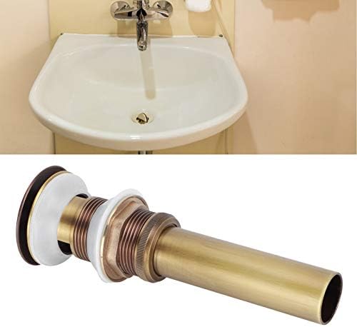 Antique Brass Bathroom Sink Stopper with Bouncing Belt Hole