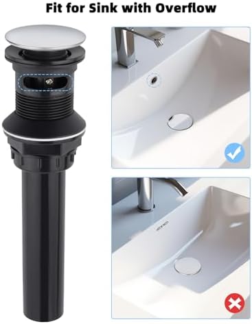 Hygie Rinse -Universal Sink Stopper With Overflow