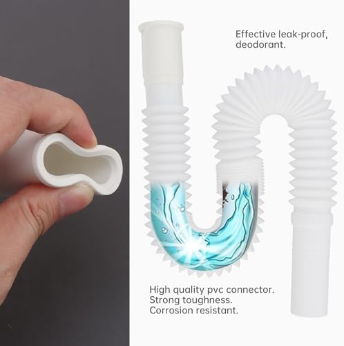 ite 1-14-inch Flexible Sink Drain Pipe White