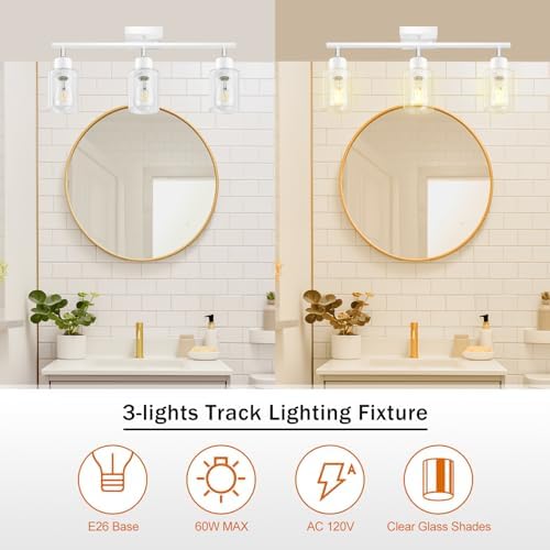 3-Light Track Lighting Kit for Kitchen Living Room