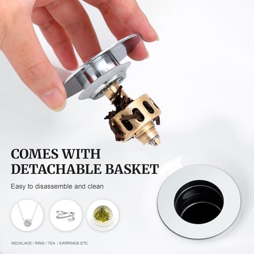 Ultimate Unicorn Pop Up Drain Stopper with Overflow Chrome