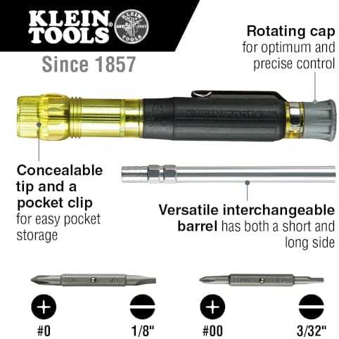 Klein Tools Rechargeable LED Work Light and Multi-bit Screwdriver Set