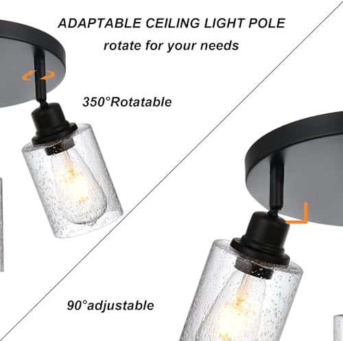 3 Light Modern Track Lighting with Rotatable Heads