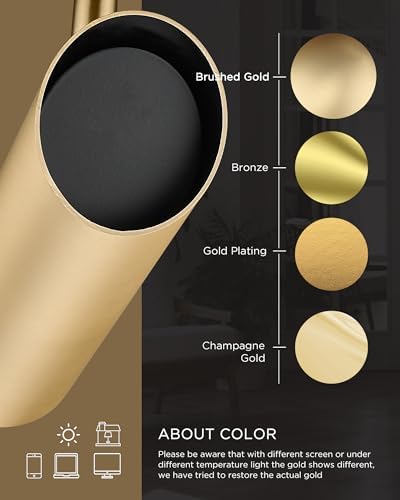 Elegant Gold LED Track Lighting