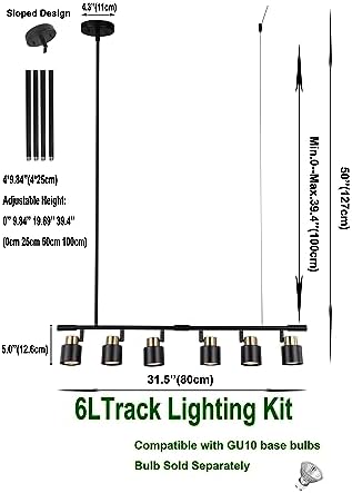 AdjustTrack Lighting Kit Matt Black Brass Finish