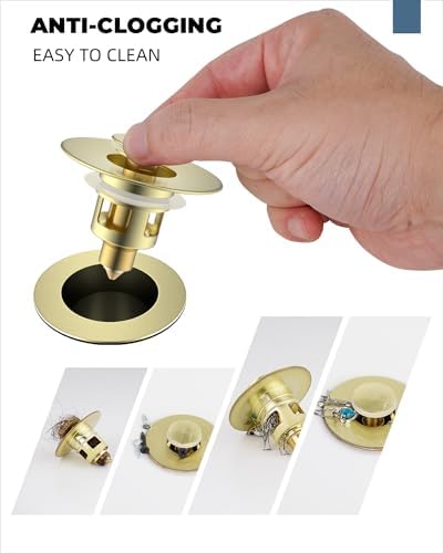 Btrx 5-in-1 Sink Stopper for 11-23 Basins