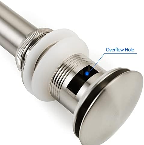 SKOWLLBathroom Sink Drain Stopper with Overflow