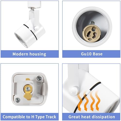 Eco-Friendly Curved GU10 Track Lighting Kit