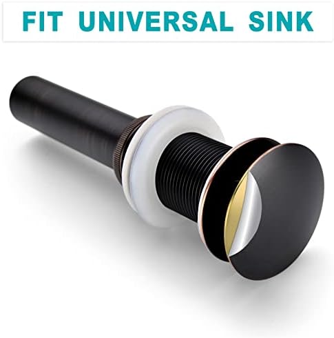 BESTILL Vessel Sink Drain Stopper Overflow-Free Oil Rubbed Bronze
