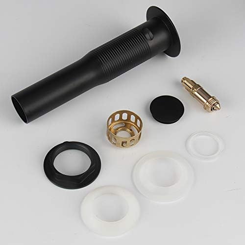 Detachable Basket Pop Up Drain Stopper Black
