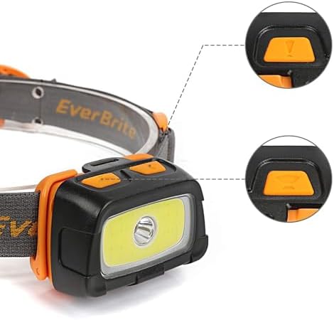 EverBrite 6-Pack Flashlight 300 Lumens Headlamp 18 batteries included