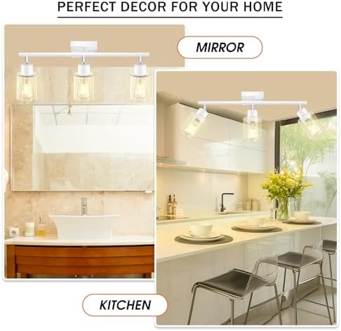 3-Light Track Lighting Kit for Kitchen Living Room