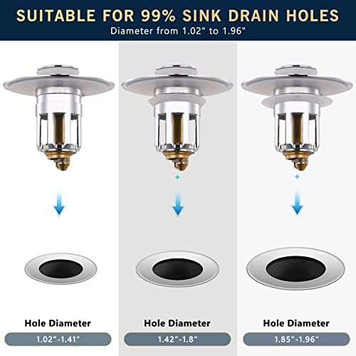 Universal 2 in 1 Sink Stopper Full Brass