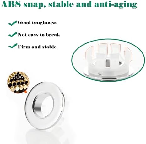 High-Quality Sink Overflow Ring Brushed Nickel