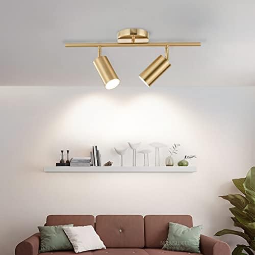 Modern Gold Ceiling Lighting Kit Mid-Century Lighting with Glass Globes