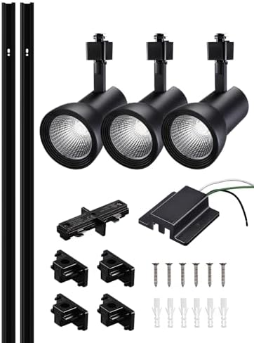 LEONLITE 4FT H Track Lighting Kit with 3 LED Lights