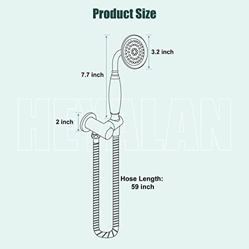 Handheld Showerhead Sprayer with Vintage Design