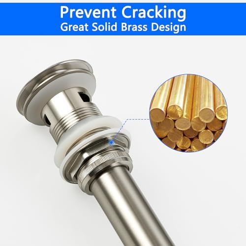 SKOWLLBathroom Sink Drain Stopper with Overflow