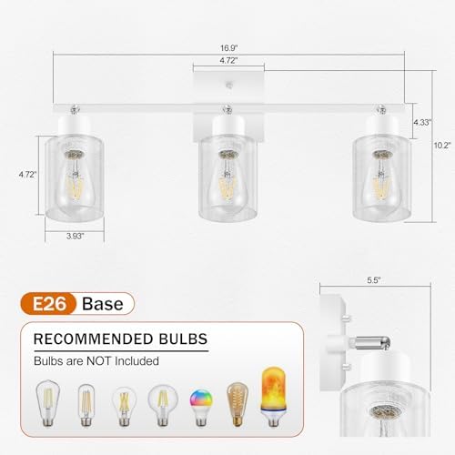 3-Light Track Lighting Kit for Kitchen Living Room