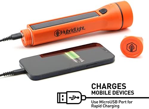 HYBRIDLIGHT Journey 1000 Solar LED Flashlight Orange