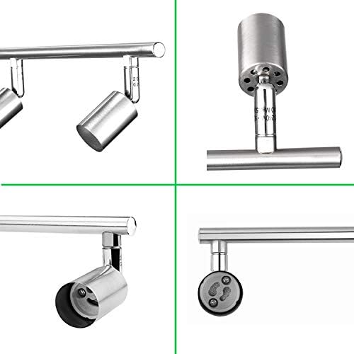 Versatile Track Lighting Kit - 4 Lighting Heads with Adjustable Arms for Home