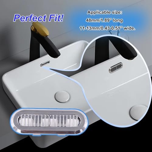 LiXiongBao 4PCS Sink Overlow Cover Set
