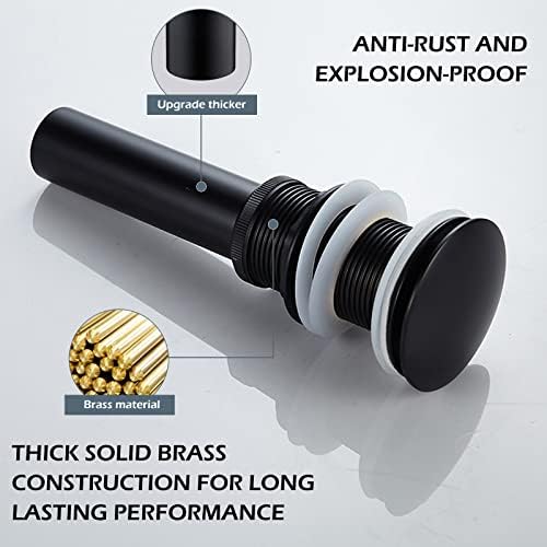 Durable Solid Brass Sink Drain Stopper for Bathroom Basins