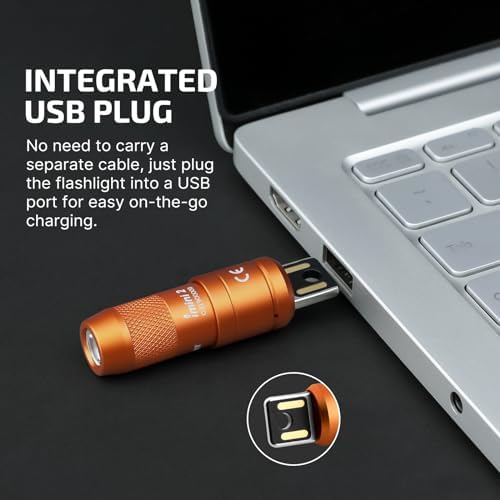 PORTABLE rechargeable dual-mode flashlight for EDC