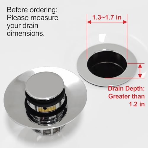 Bathroom Sink Stopper with Hair Catcher