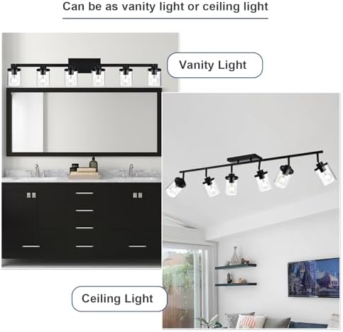 Elevate Your Space Black Track Lighting Kit