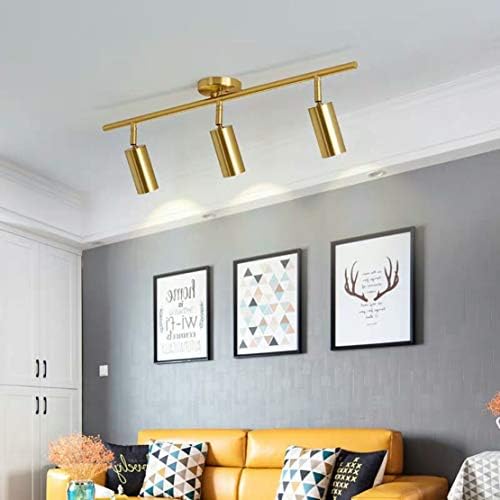 Modern Gold Ceiling Lighting Kit Mid-Century Lighting with Glass Globes