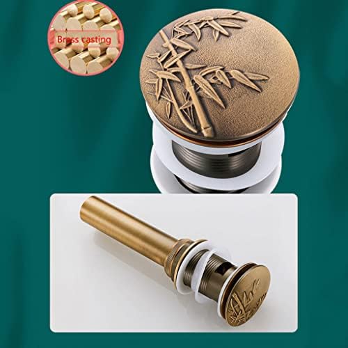 Haoyull Bathroom Sink Drains Plug with Bounce Core Copper Design