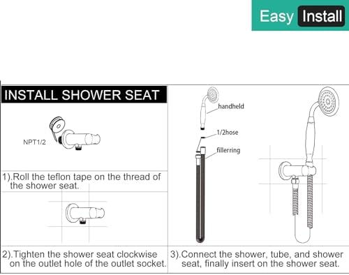 Handheld Shower with Vintage Telephone Shape