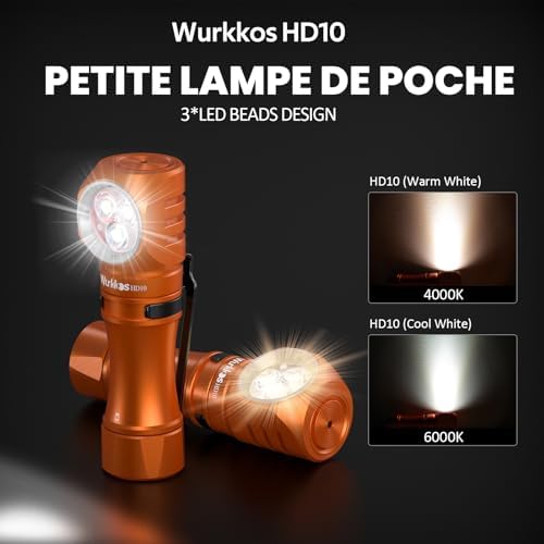 Wurkkos Rechargeable Flashlight 1200 Lumens Headlamp with Magnet