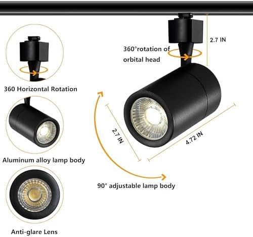 H-Track Lighting Kit - 8 x 20W LED Ceiling Lights with Warm White