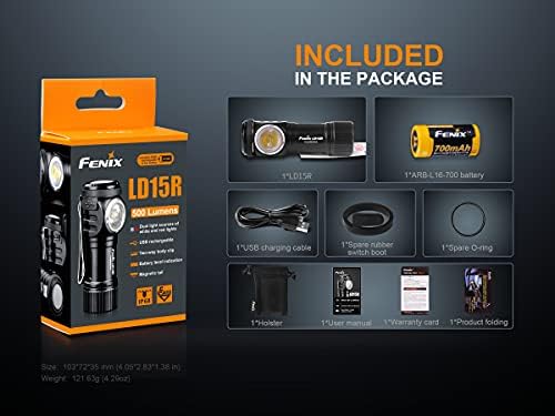 Fenix 500 Lumen Rechargeable Flashlight