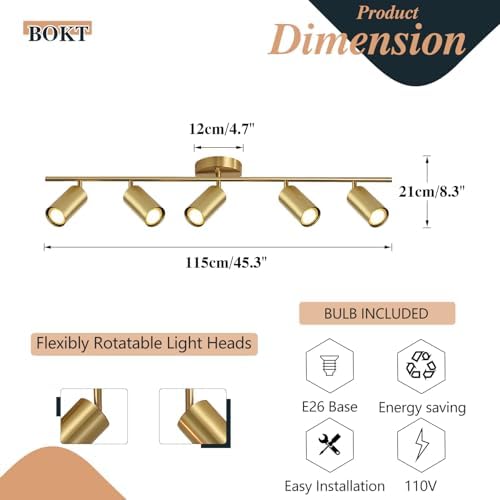5-Light LED Track Lighting Fixtures